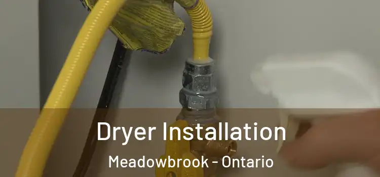 Dryer Installation Meadowbrook - Ontario